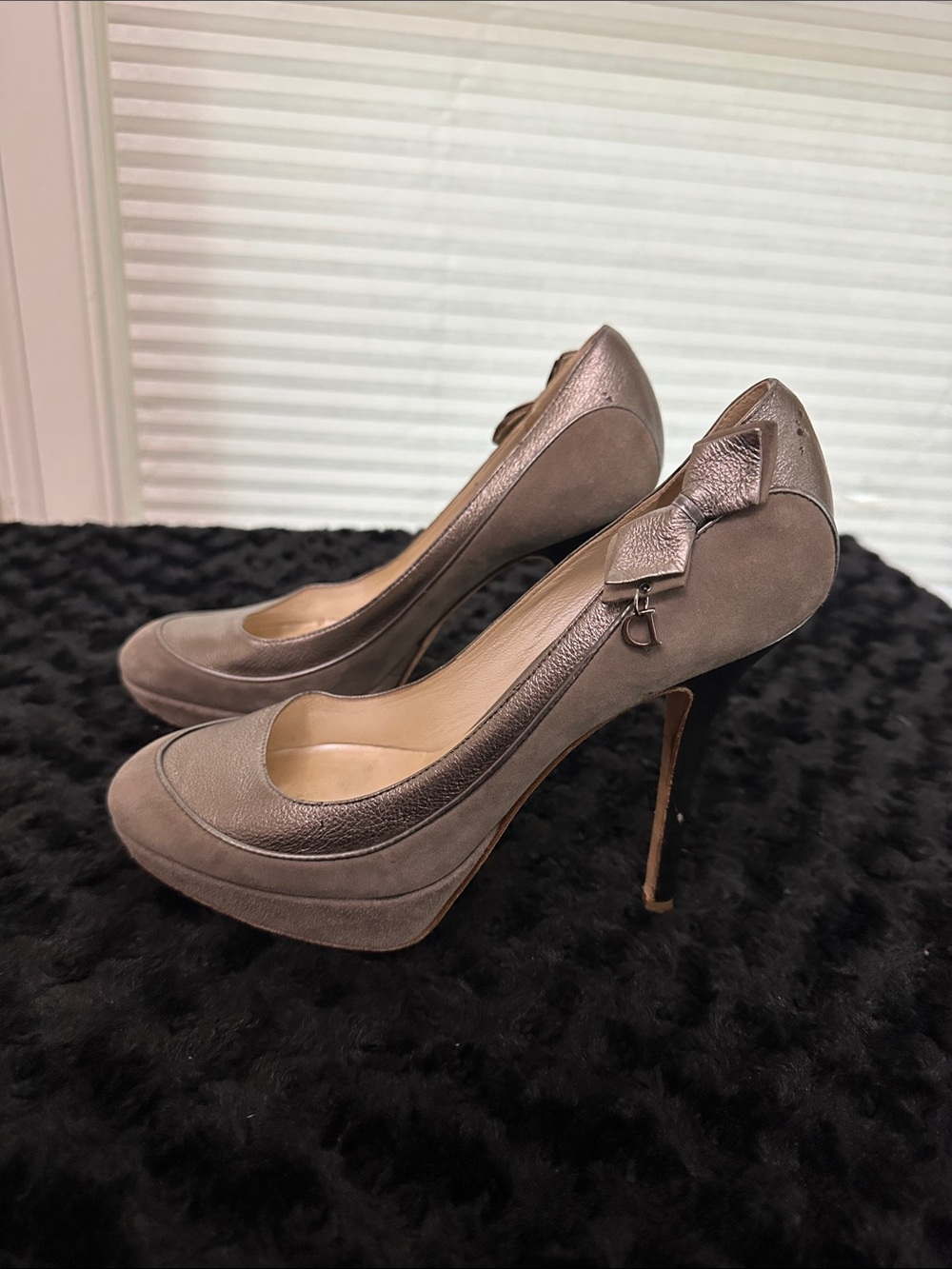 Women’s Christian Dior charm pumps Sz 36.5